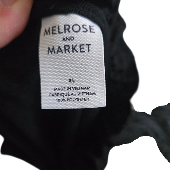 Melrose and Market Black Ruffle Cap Sleeve Top Womens XL - Picture 5 of 5